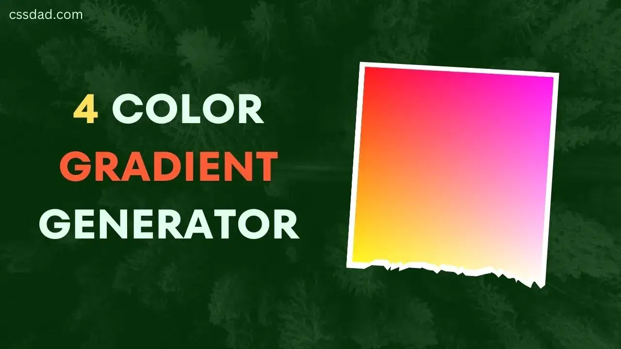 4 Color Gradient Generator Online Tool